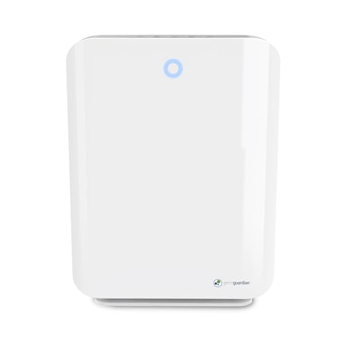 GermGuardian AC5900WCA Hi-Performance Air Purifier with True HEPA Filter and UVC for Allergens, Odors and Germs, 200+ CADR, Rooms up to 312 sq ft, Germ Guardian Large Room Home Air Purifier