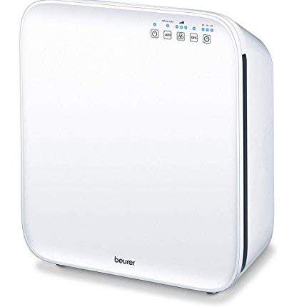 Beurer LR 310 Air purifier With fast identification of fine dust particles,3 fan levels,50 watts,Air cleaning using a three-layered filter system,Timer function, 3 yrs warranty by Beurer