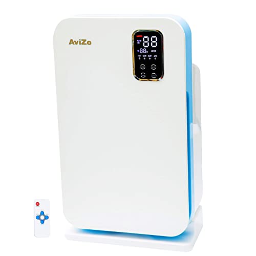 H13 True HEPA air purifier for Large rooms, 600 sq feet AviZo A1606