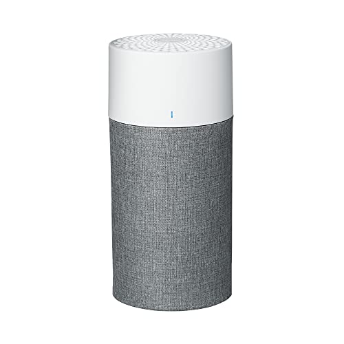 BLUEAIR Bedroom Air Purifier, Small Room Air Cleaner Dust Pet Dander Smoke Mold Pollen Bacteria Virus Allergen, Odor Removal, for Home Office Nursery, Washable Pre Filter, HEPASilent, Blue 411 Auto