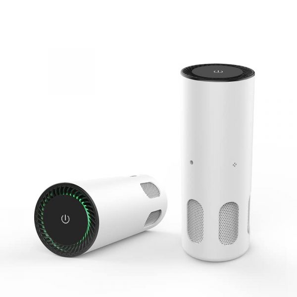 Mecool Mini Air Purifiers Car Japanese H13 True Monitoring And Uv Filters Portable Air Purifier With Hepa Filter (White)