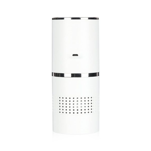 Desktop Air Purifier with High Efficiency Portable Air Purifier USB Charging Quiet Bedroom Air Cleaner for Home Car Office Allergies Pets Dust Pollen Hair Odors(White) -Layfoo