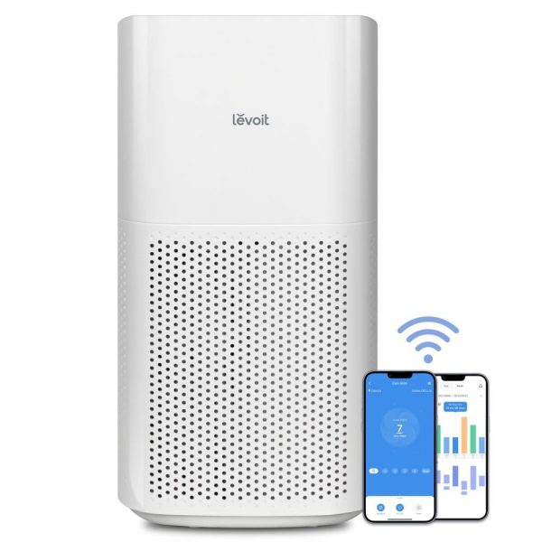 LEVOIT Air Purifiers for Home Large Room, Covers up to 1588 Sq. Ft, Smart WiFi and PM2.5 Monitor, H13 True HEPA Filter Removes 99.97% of Particles, Pet Allergies, Smoke, Dust, Auto Mode, Alexa Control