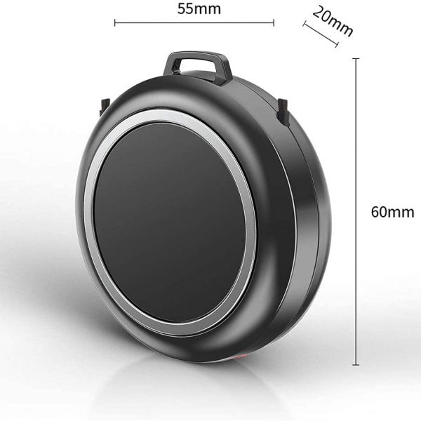 Ubervia® air purifier necklace portable air purifier personal air purifier around the neck ionizer air purifier ozone mini air purifier (Black）