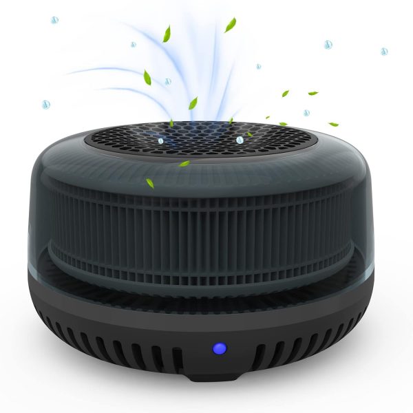 Small Air Purifier, QUEENTY Car Air Purifier Ionizer with True H13 HEPA Filter, USB Quiet Desktop Air Purifiers for Bedroom,Car, Small Room, Pets