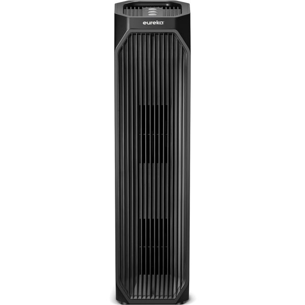 Eureka Instant Clear NEA120 Purifier, 3-in-1 True HEPA Air Cleaner with Carbon Activated Filter and UV LED, for Allergies, Pollen, Pets, Odors, Smoke, Dust, Mold. 222 Sq.ft Medium Room, Black