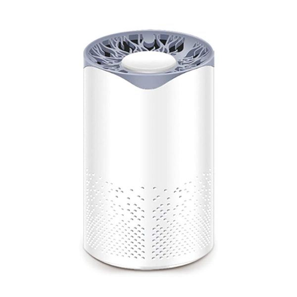 Honeytecs D C 5V 5W 265NM UV Light Air Purifier Cleaner with Activated Carbon USB C-harging Port Design Powered Operated Portable for Home Livng Room Dining Room Bedroom Library Office