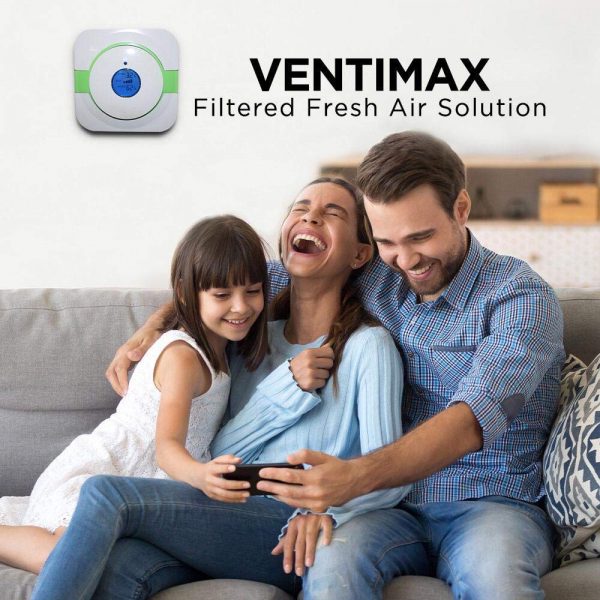 Ventimax Lite NXZ-50/QS Ventilation/Filtered Fresh Air Solution with HEPA | Air Purifier | Air Purifier for Home