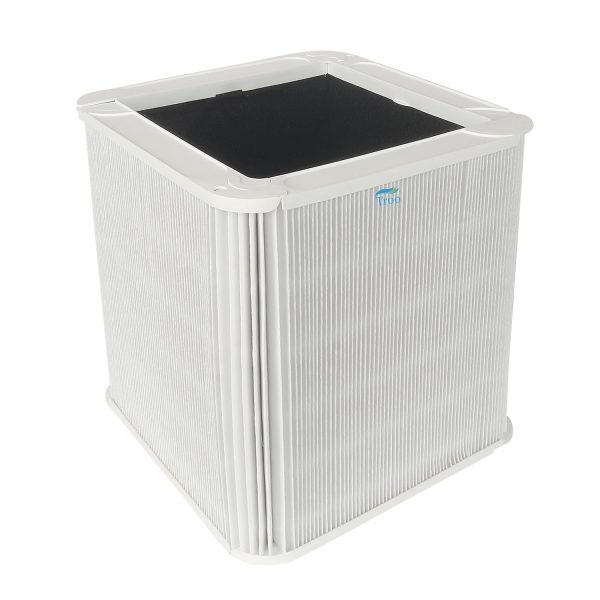 TROO® SmokeBloc Air Purifier Filter Compatible with Bleuair Blue 211 AirPurifier (Integrated Particle+Carbon+Active Carbon Filter) (Bleuair Air Purifier Home Filter Replacement)