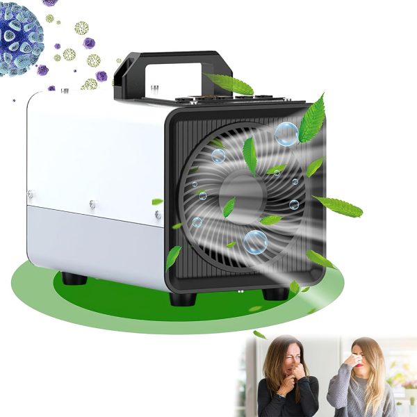 WISKA Commercial Ozone Generator Machine - Air Purifier, Smoke, Odor and Pet Smell Remover - Ideal for Car and Home Use - Deodorizer and Ionizer for Cigarette Smoke Elimination