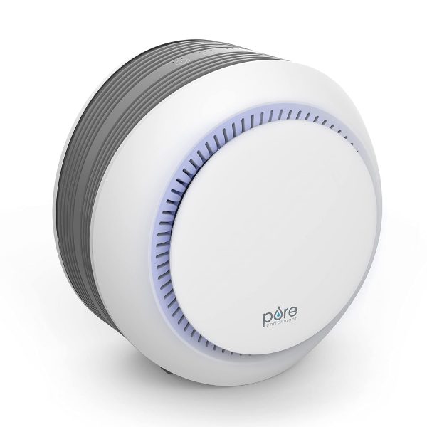 Pure Enrichment PureZone Halo 2-in-1 Air Purifier - True HEPA Filter Cleans Air, Helps Alleviate Allergies, Eliminates Germs, Removes Pet Hair, Smoke & More ââ‚¬â€ for Home, Bedroom & Office Desktops
