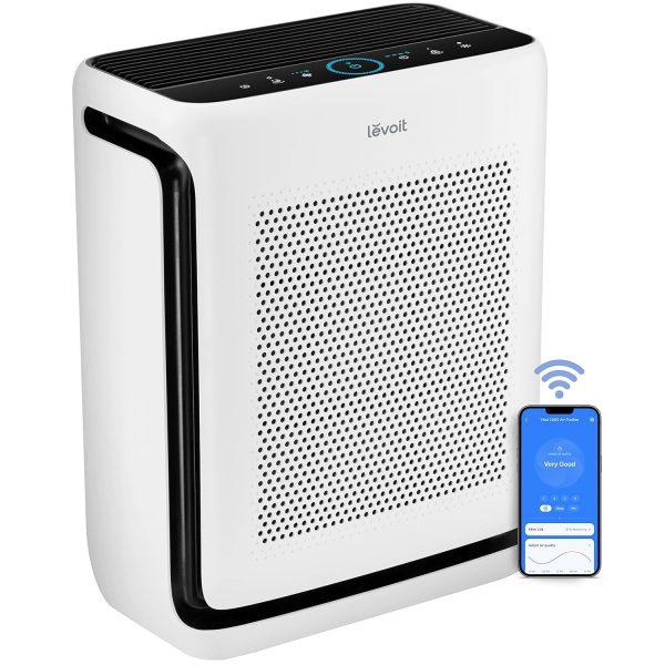 LEVOIT Air Purifiers for Home Large Room Up to 1900 FT² in 1 HR with Washable Filters, Air Quality Monitor, Smart WiFi, H13 True HEPA Filter Removes 99.97% of Allergy, Pet Hair in Bedroom, Vital 200S