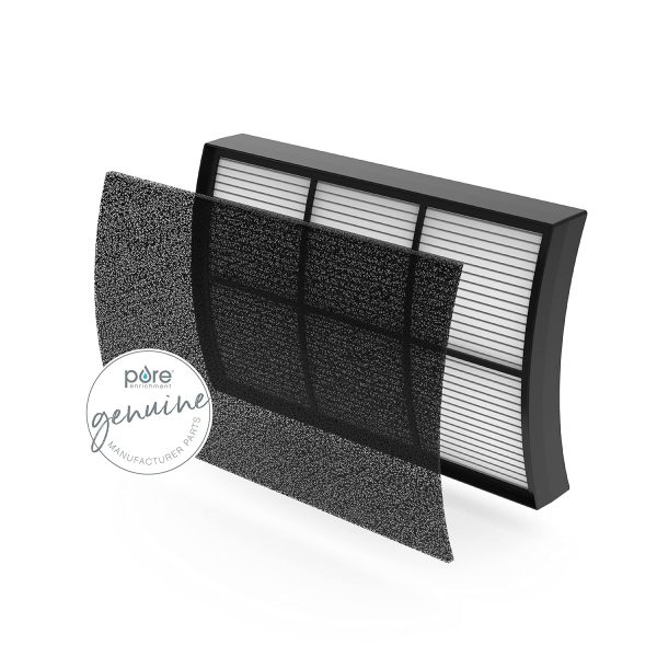 Pure Enrichment 2-in-1 True HEPA Official Replacement Filter for The PureZone Breeze Tabletop Air Purifier