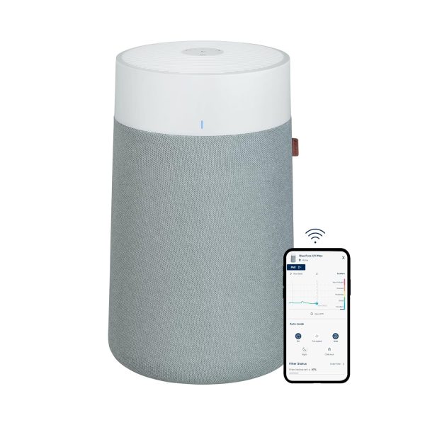 BLUEAIR Air Purifiers for Bedroom, Home, Air Purifiers for Pets Allergies Air Cleaner for Small Room, Virus Dust Mold Smoke Blue 411i Max