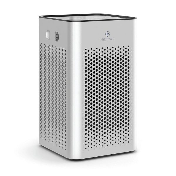Medify MA-25 Air Purifier with H13 True HEPA Filter | 45 m² Cover | Filters Allergens, Smoke, Dust, Odors, Pollen, Pet Hair | Quiet | Removes 99.9% Particles up to 0.1 Microns | Silver, Pack of 1